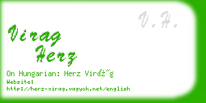 virag herz business card